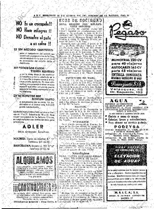 ABC MADRID 26-04-1961 página 56