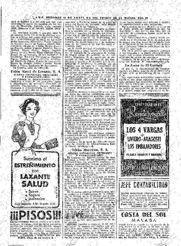 ABC MADRID 26-04-1961 página 58