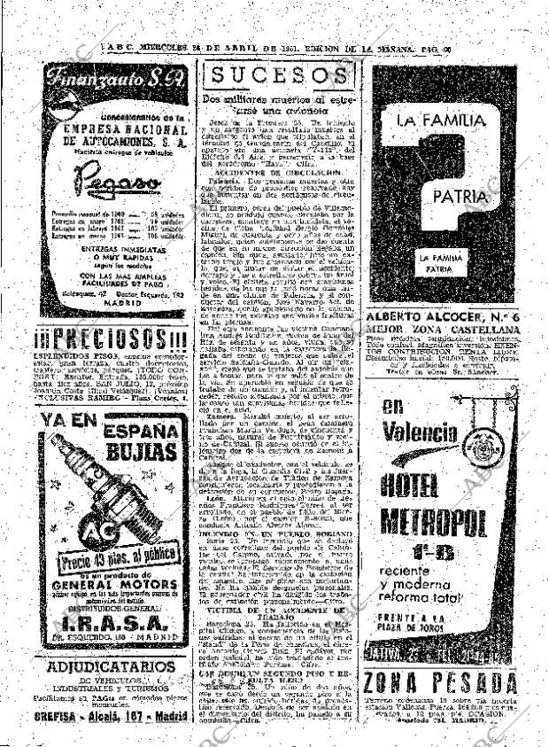 ABC MADRID 26-04-1961 página 60