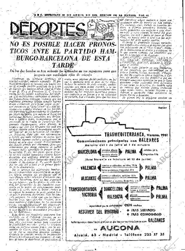 ABC MADRID 26-04-1961 página 61