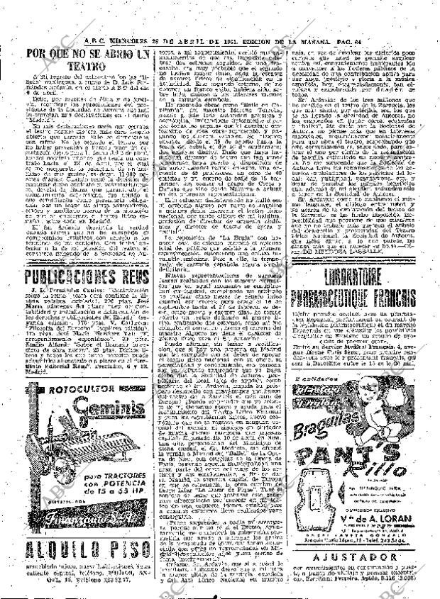 ABC MADRID 26-04-1961 página 64