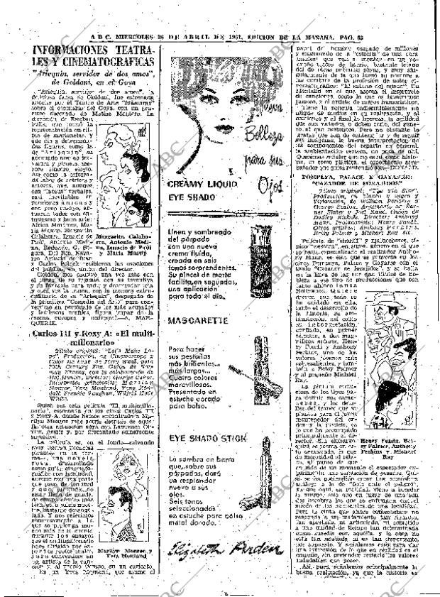 ABC MADRID 26-04-1961 página 65