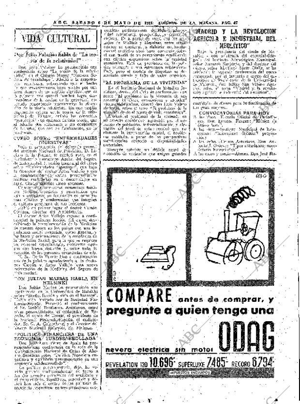 ABC MADRID 06-05-1961 página 47