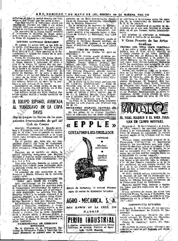 ABC MADRID 07-05-1961 página 110