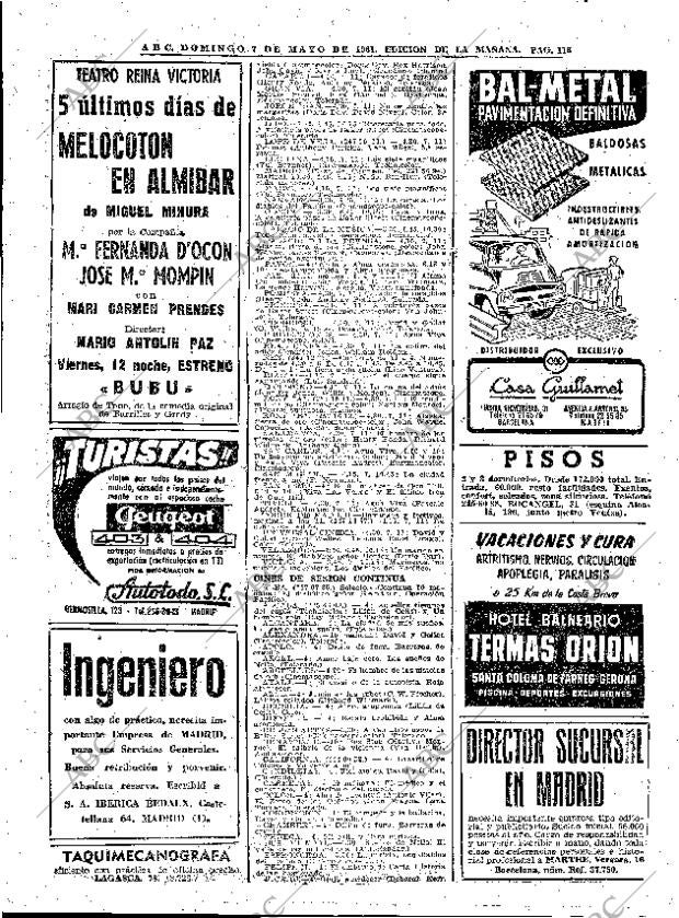 ABC MADRID 07-05-1961 página 116