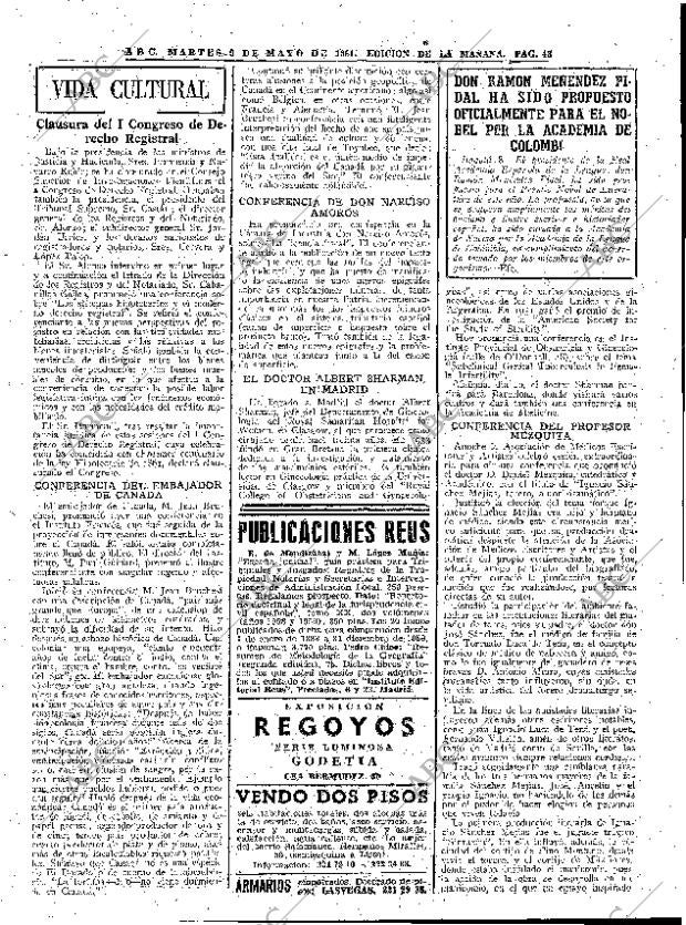 ABC MADRID 09-05-1961 página 43