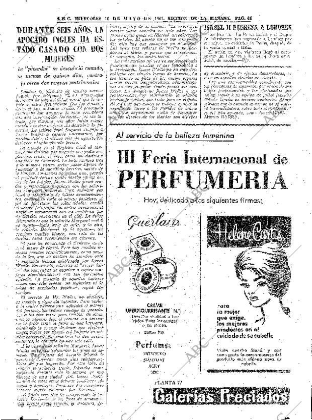 ABC MADRID 10-05-1961 página 61