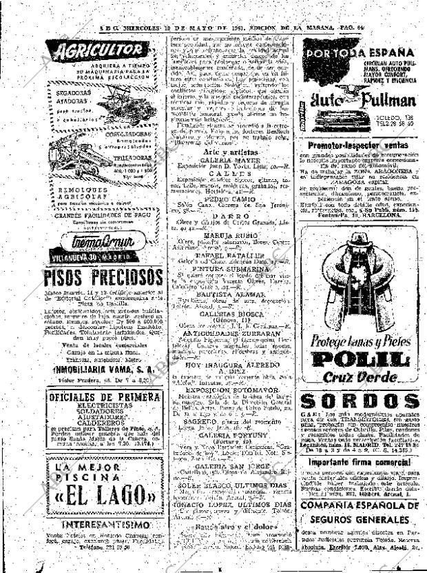ABC MADRID 10-05-1961 página 64
