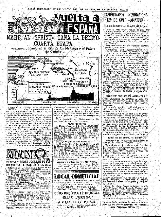 ABC MADRID 10-05-1961 página 71