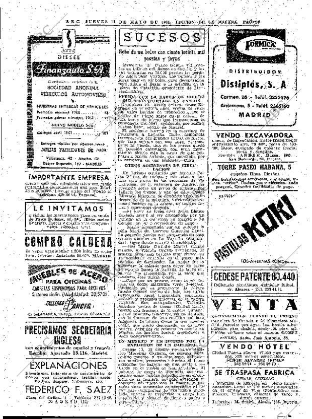 ABC MADRID 11-05-1961 página 66
