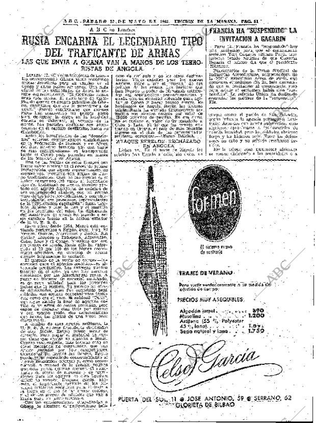 ABC MADRID 13-05-1961 página 51
