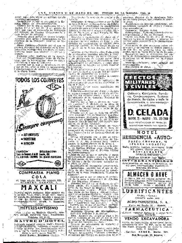 ABC MADRID 13-05-1961 página 58