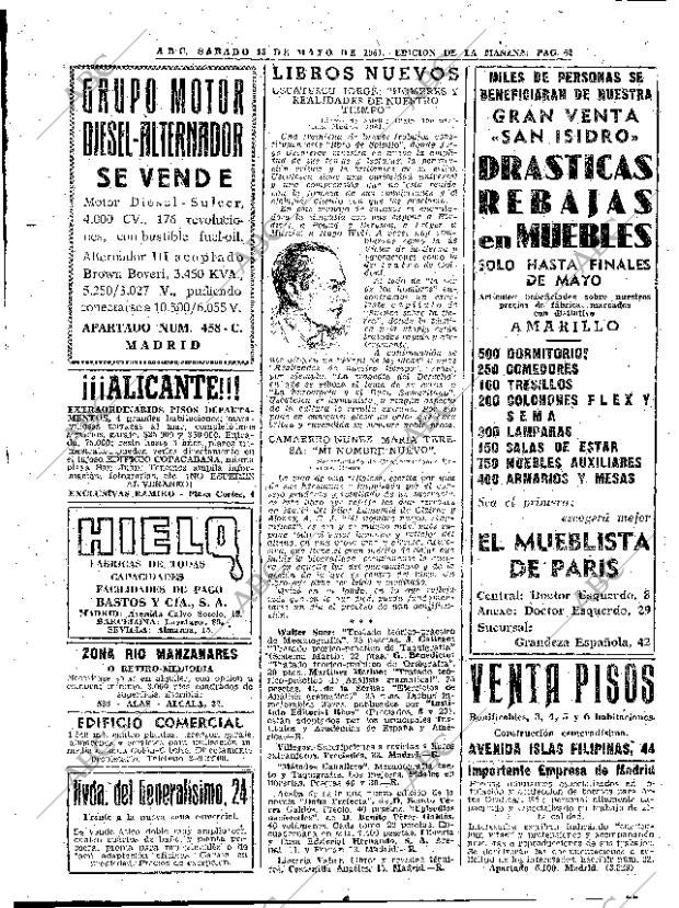 ABC MADRID 13-05-1961 página 62
