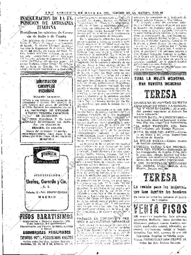 ABC MADRID 13-05-1961 página 66
