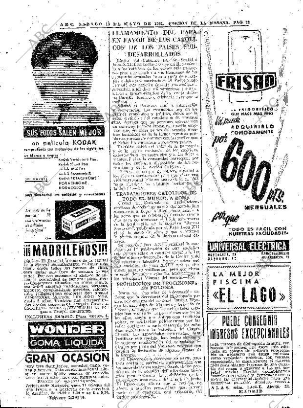 ABC MADRID 13-05-1961 página 72