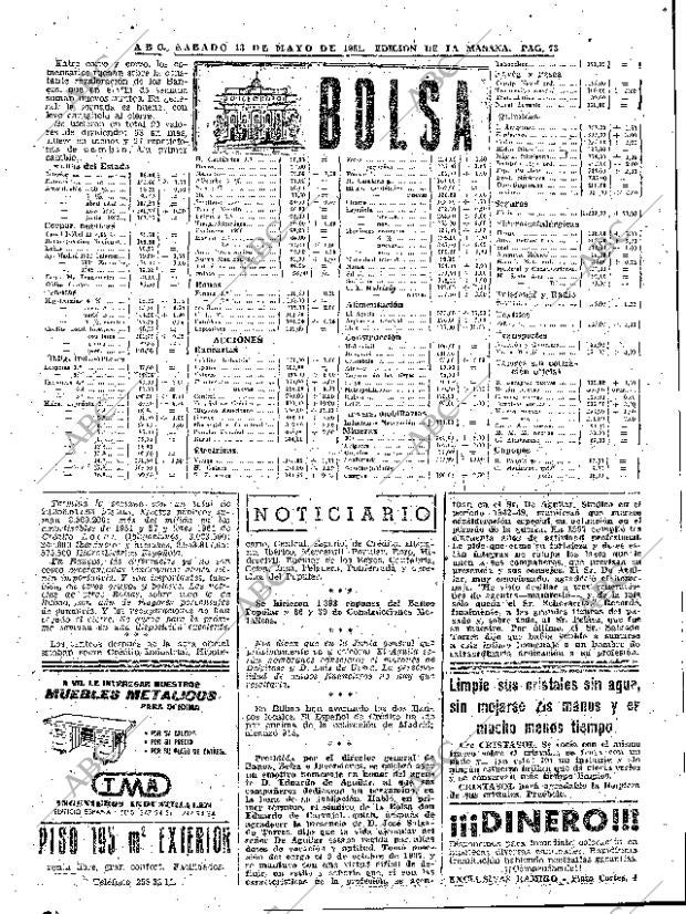 ABC MADRID 13-05-1961 página 73