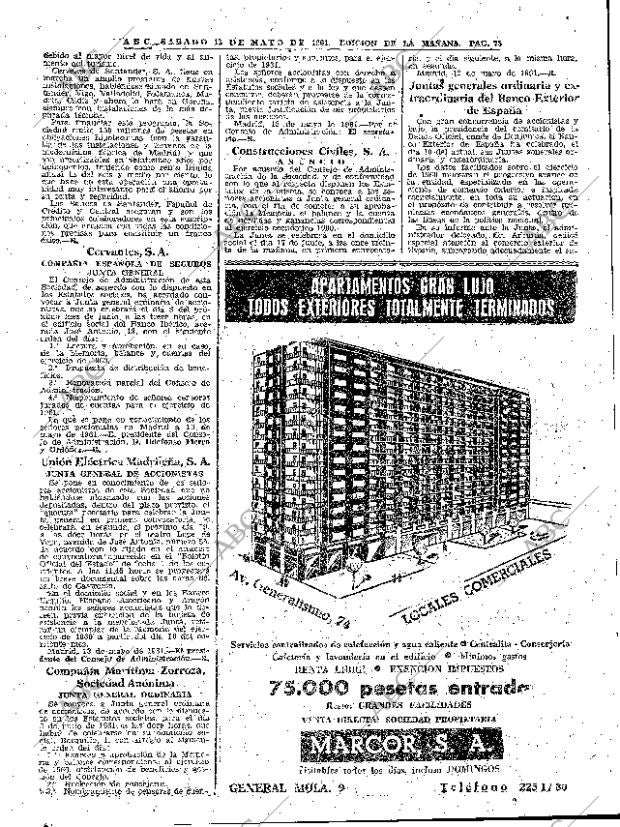 ABC MADRID 13-05-1961 página 75