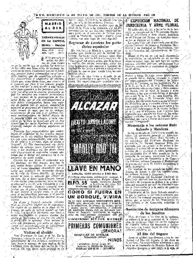 ABC MADRID 14-05-1961 página 101