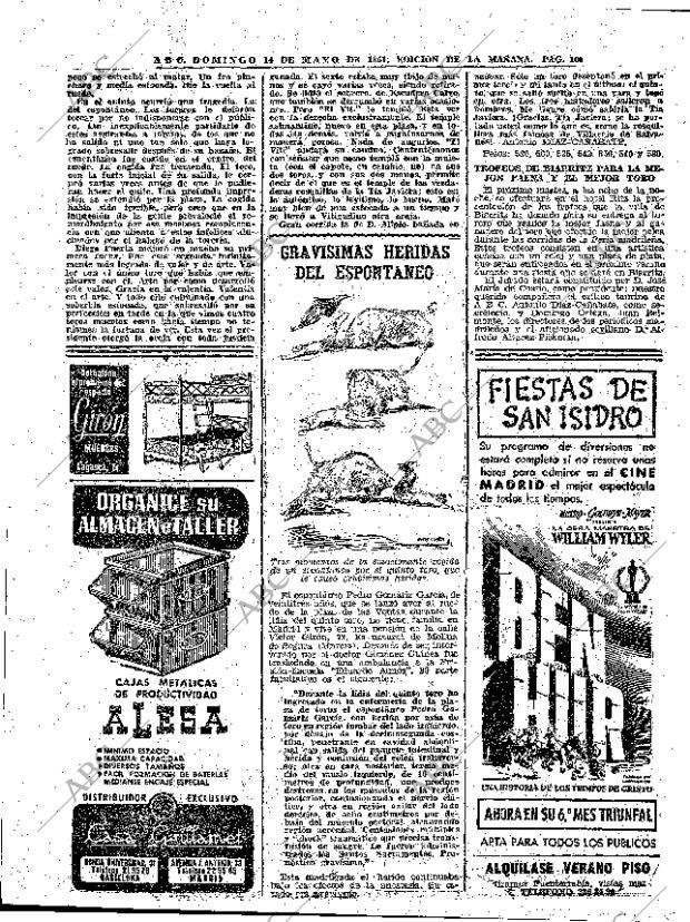 ABC MADRID 14-05-1961 página 104
