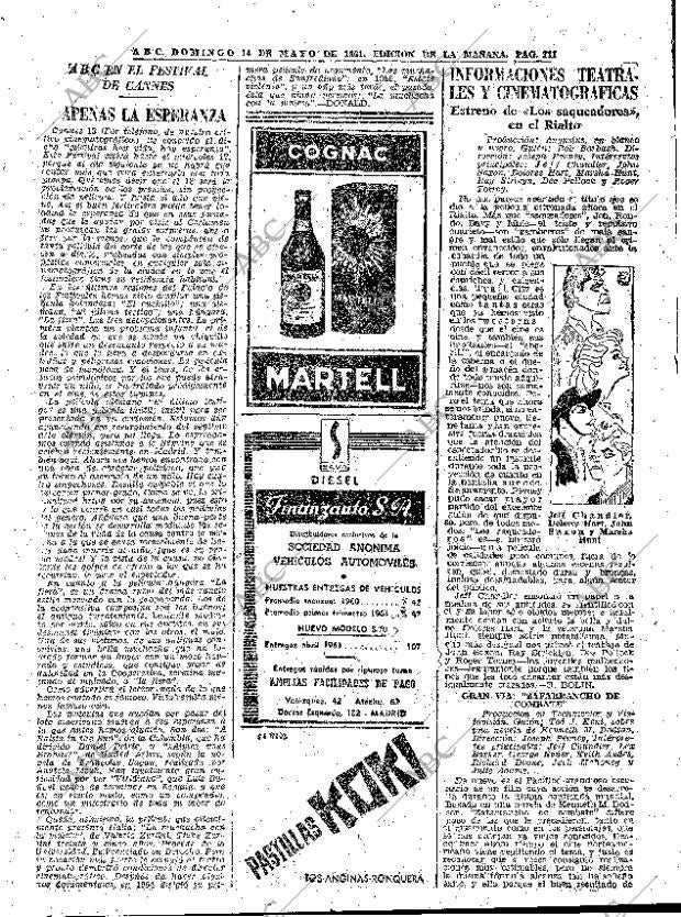 ABC MADRID 14-05-1961 página 111