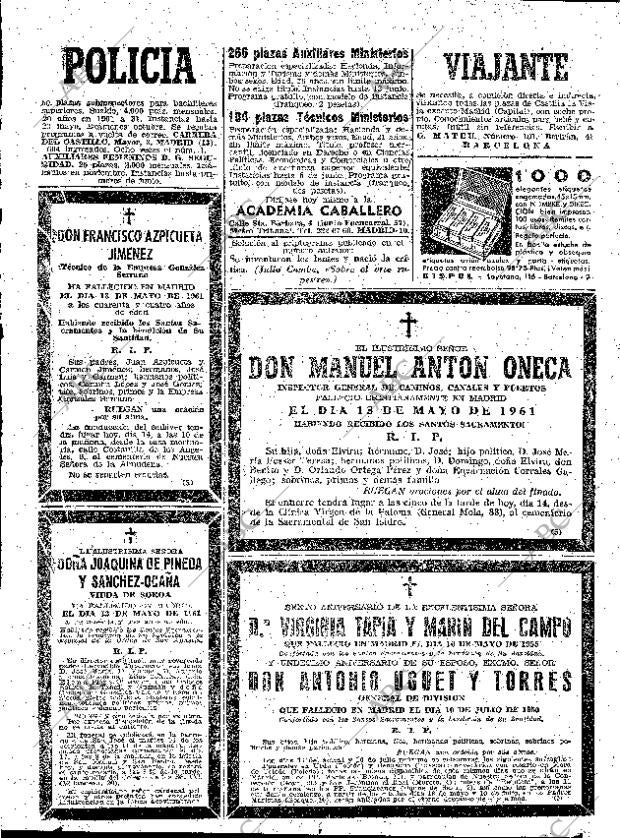 ABC MADRID 14-05-1961 página 122