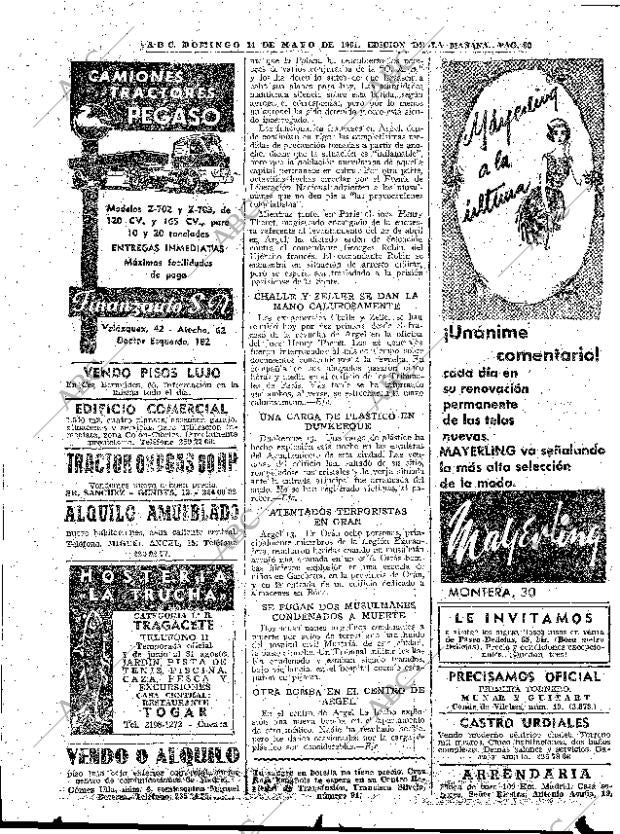 ABC MADRID 14-05-1961 página 80