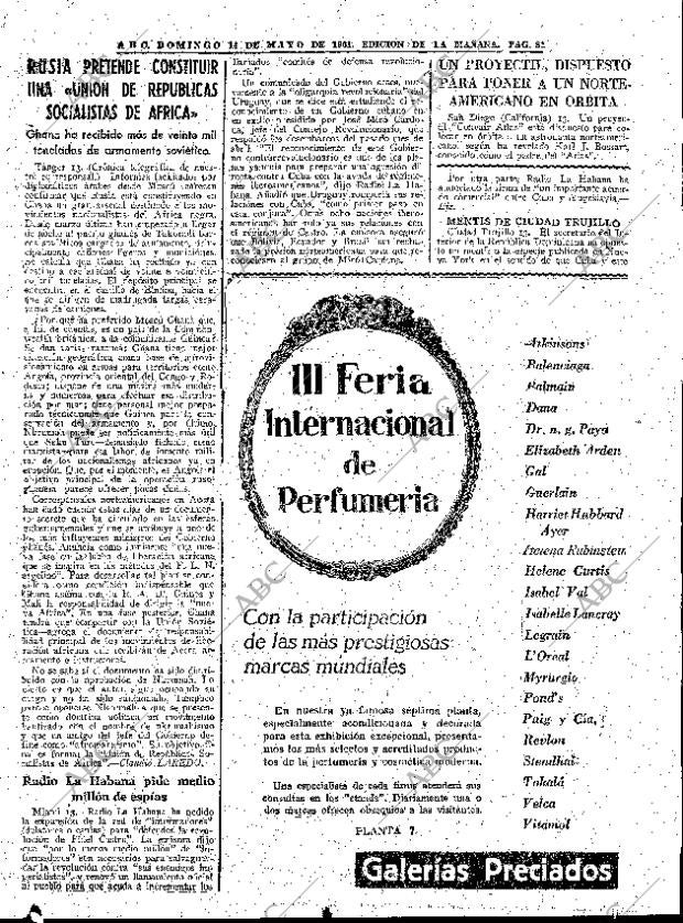 ABC MADRID 14-05-1961 página 81