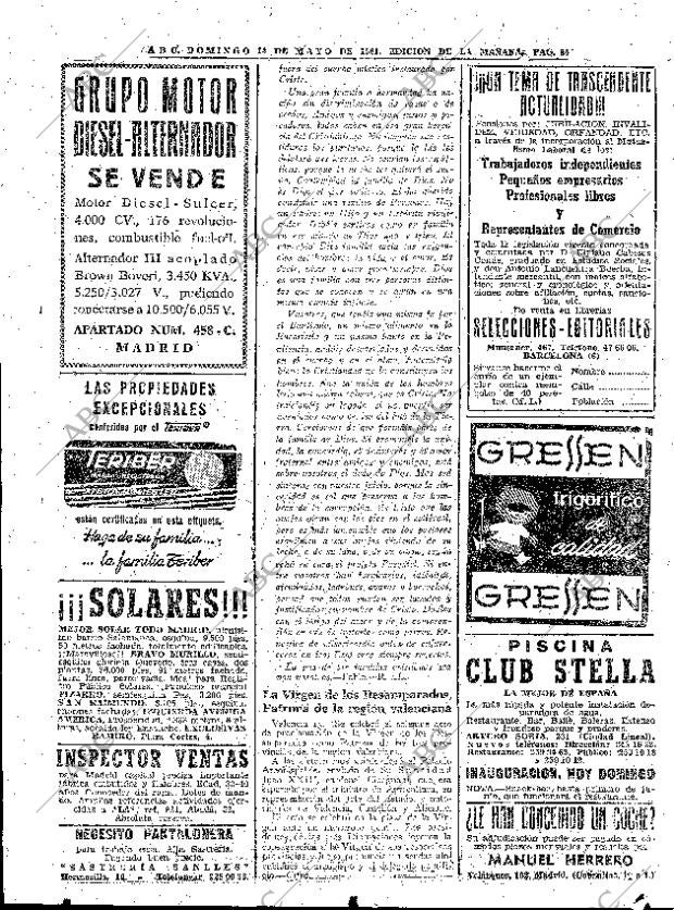 ABC MADRID 14-05-1961 página 84