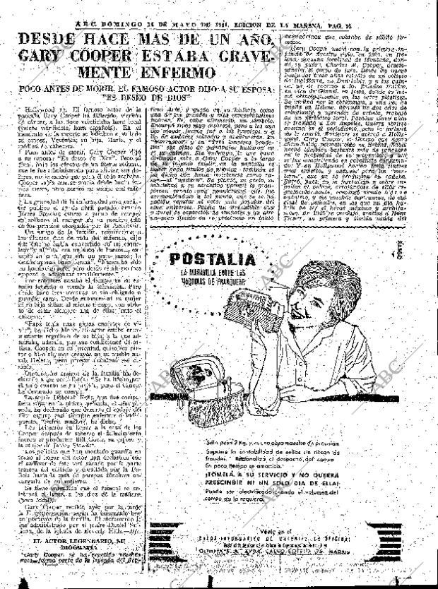 ABC MADRID 14-05-1961 página 95
