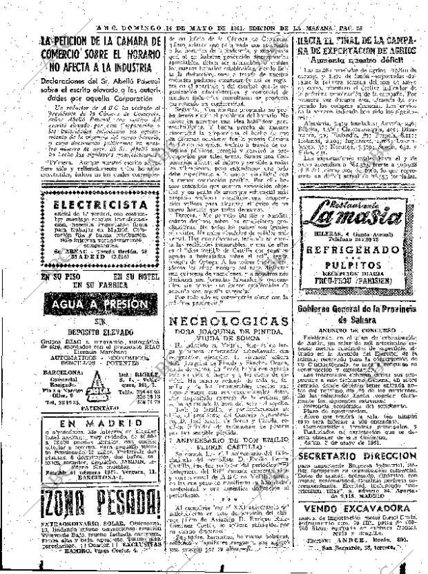 ABC MADRID 14-05-1961 página 98