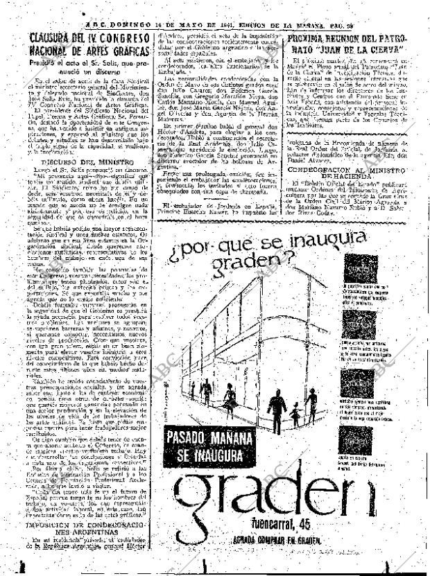 ABC MADRID 14-05-1961 página 99