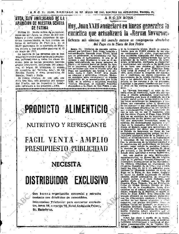 ABC SEVILLA 14-05-1961 página 51