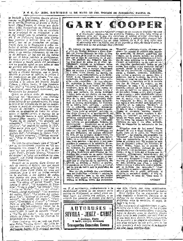 ABC SEVILLA 14-05-1961 página 58