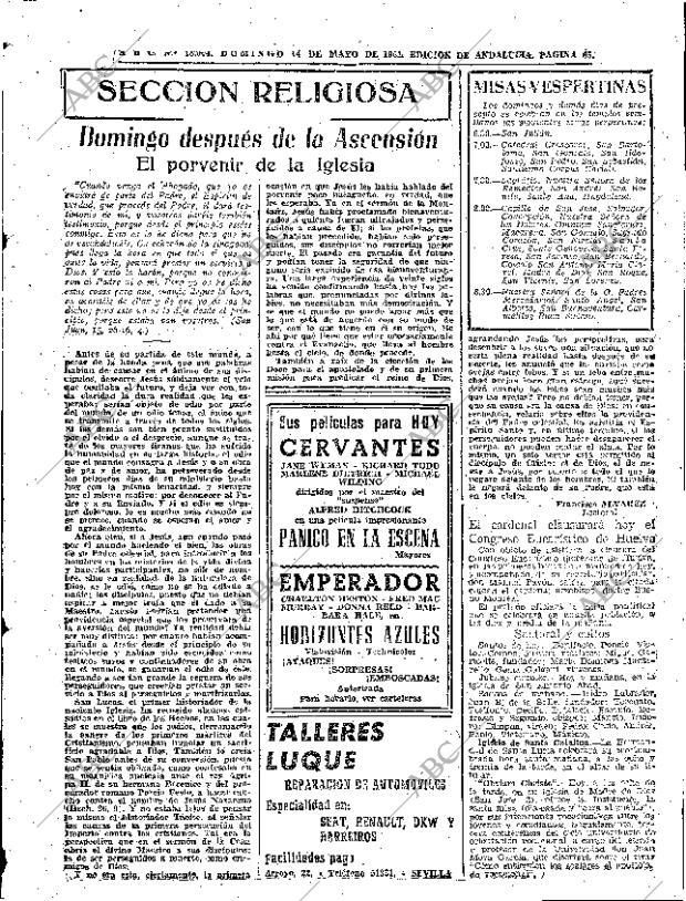 ABC SEVILLA 14-05-1961 página 65