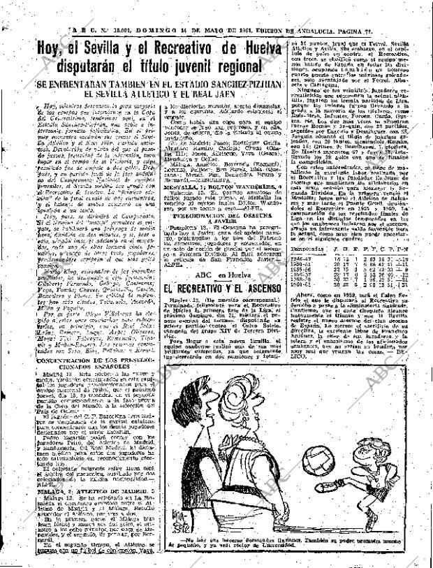 ABC SEVILLA 14-05-1961 página 71