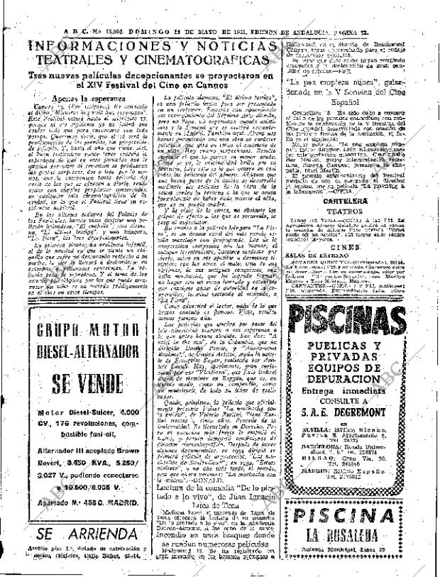 ABC SEVILLA 14-05-1961 página 73