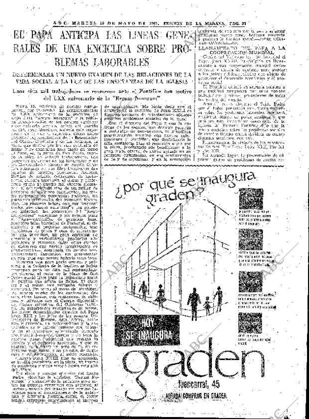 ABC MADRID 16-05-1961 página 37