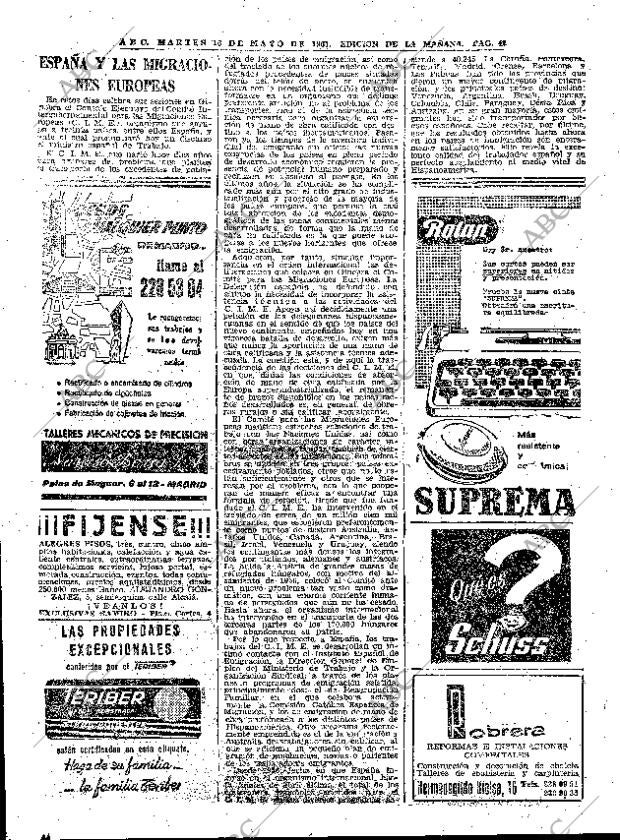ABC MADRID 16-05-1961 página 42