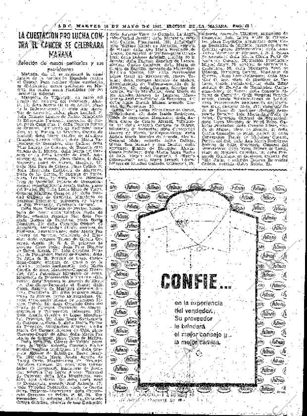 ABC MADRID 16-05-1961 página 51
