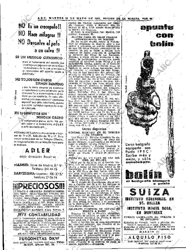 ABC MADRID 16-05-1961 página 64