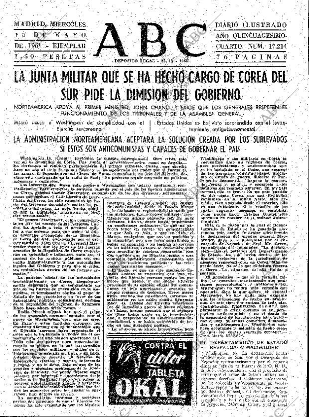 ABC MADRID 17-05-1961 página 31