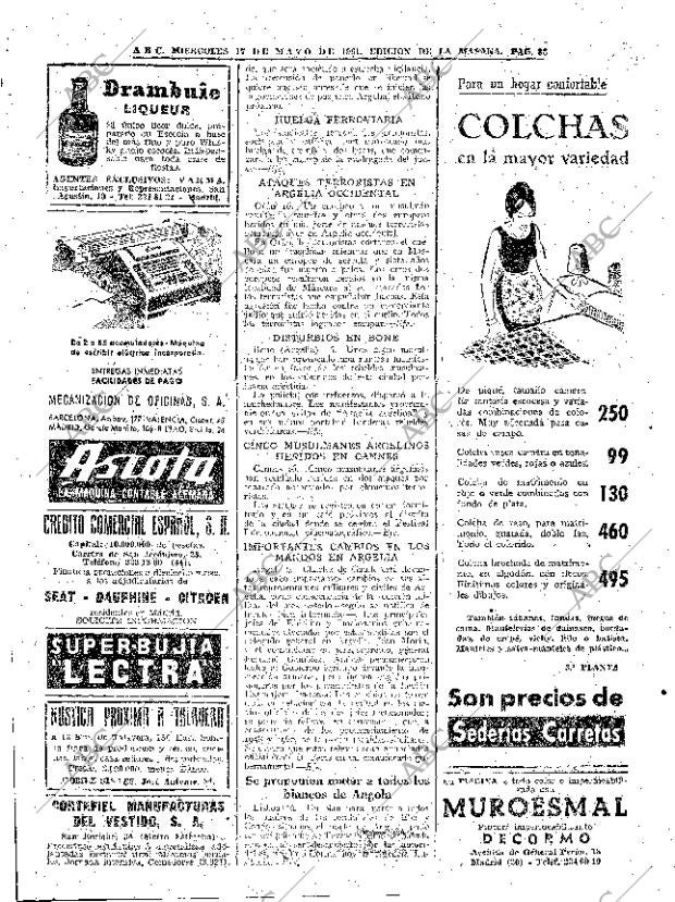 ABC MADRID 17-05-1961 página 36