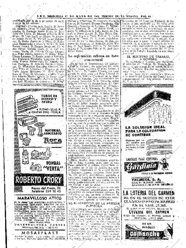ABC MADRID 17-05-1961 página 40