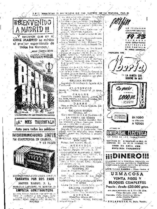 ABC MADRID 17-05-1961 página 42
