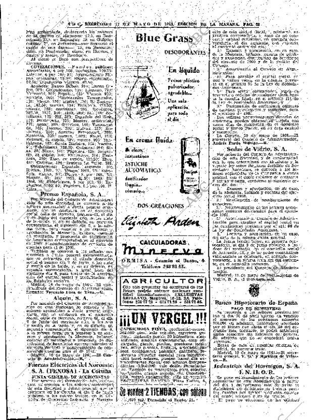 ABC MADRID 17-05-1961 página 52