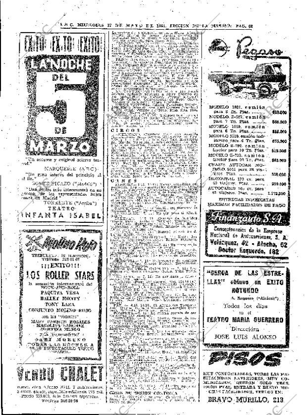 ABC MADRID 17-05-1961 página 62