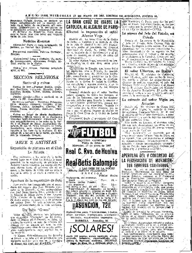 ABC SEVILLA 17-05-1961 página 34