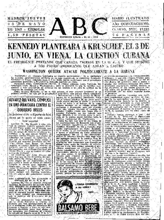 ABC MADRID 18-05-1961 página 31