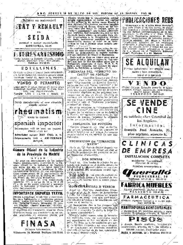 ABC MADRID 18-05-1961 página 40