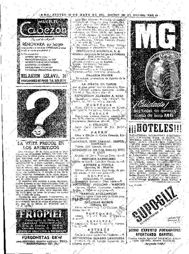 ABC MADRID 18-05-1961 página 46